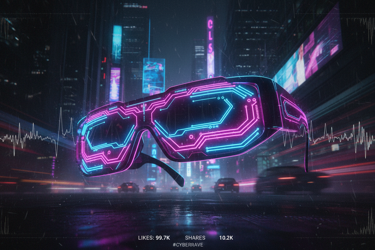 Viral Glowing Cyber Glasses